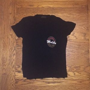 brandy Melville Malibu black tee shirt